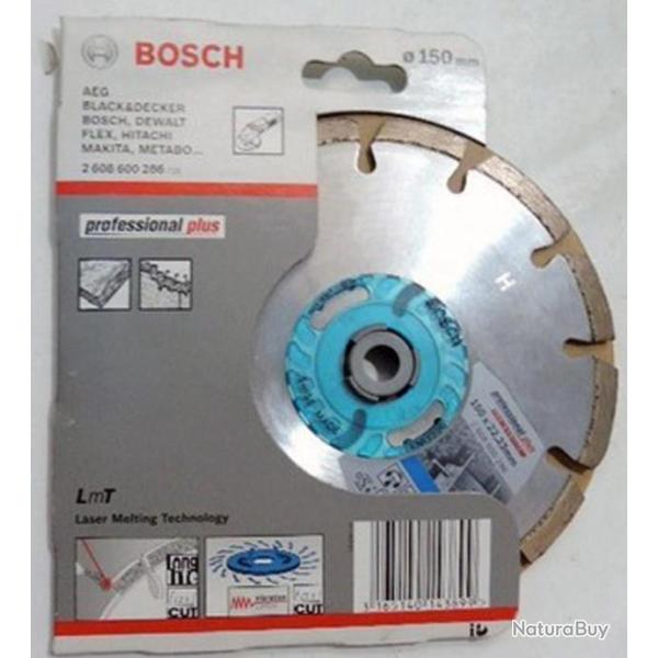 Disque � tron�onner 150mm diamant� Bosch Professional Ref 2608600286