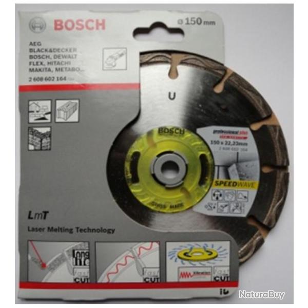 Disque � tron�onner 150mm diamant� Bosch Professional Ref 2608602164