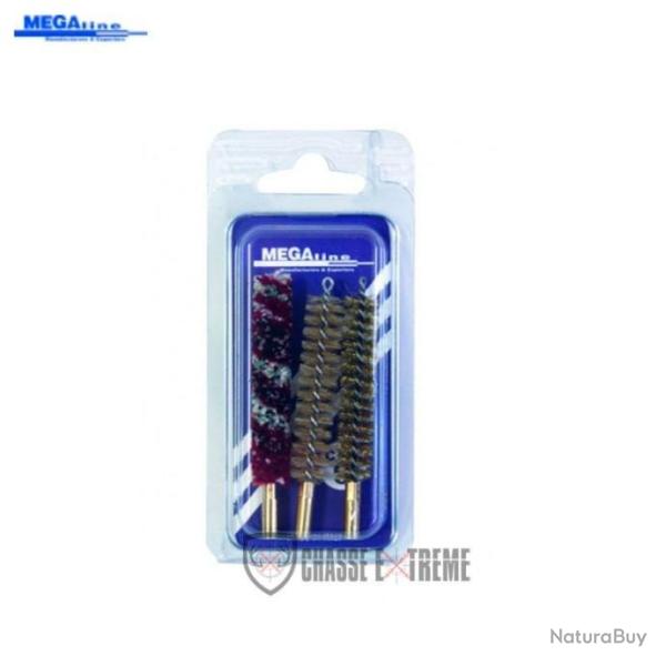 Blister 3 Brosses MEGALINE Cal 7.65