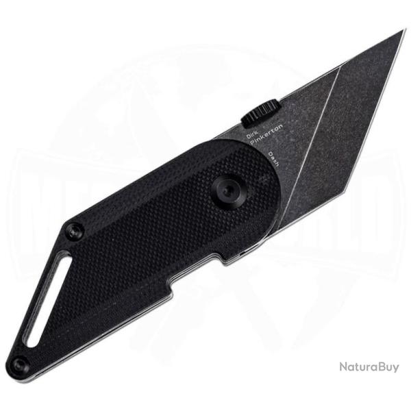 Couteau Kansept Pinkerton Dash Black G10 Handle Tanto SW 154CM IKBS Linerlock KT3045A1