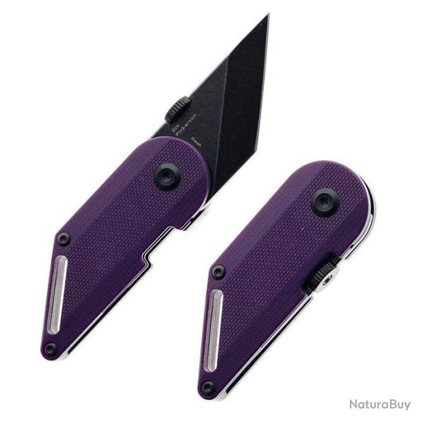 Couteau Kansept Pinkerton Dash Purple G10 Handle Tanto BW 154CM IKBS Linerlock KT3045A4
