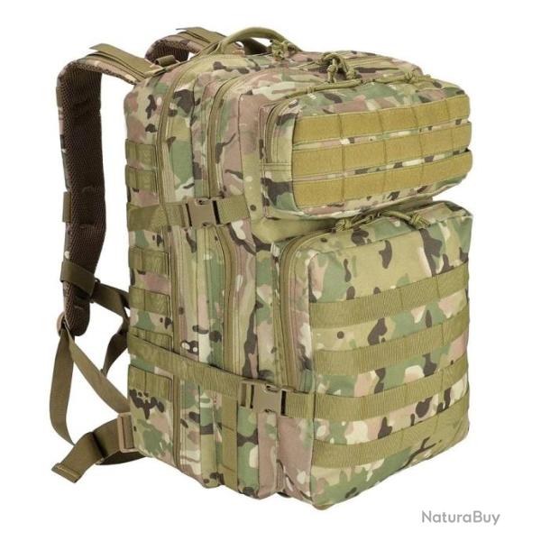 Sac � Dos 45L Tactique Militaire Imperm�able Randonn�e Chasse P�che Trekking Alpinisme Camouflage