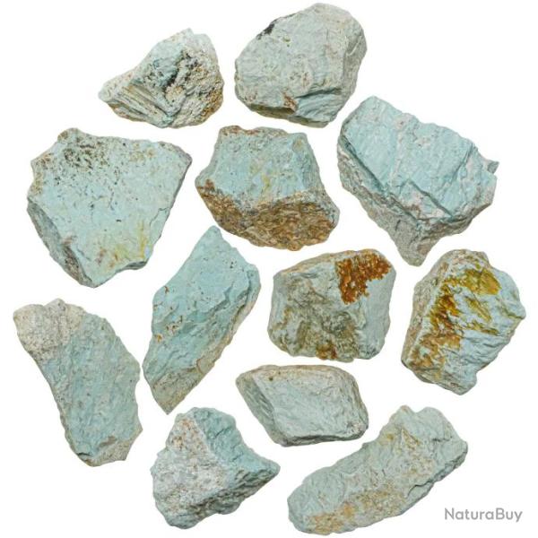 Pierres brutes turquoise - 4 � 6 cm - Lot de 3