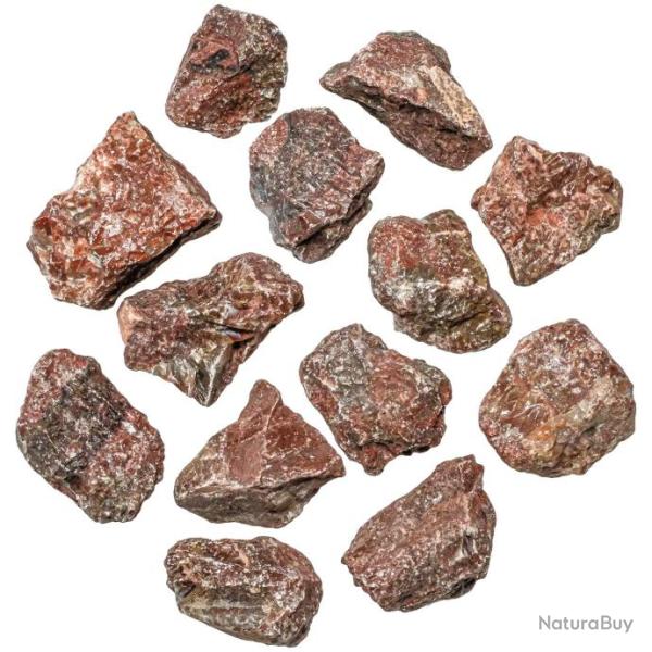 Pierres brutes calcite brun-rouge - 4 � 5 cm - 250 grammes