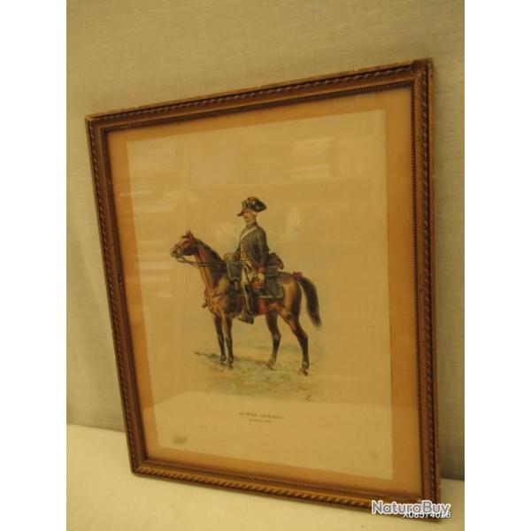 sous verre - gravure - cadre - lithographie ? - 32 cm X 39 cm