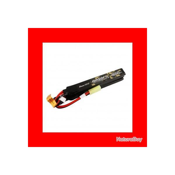 BATTERIE LIPO 2S 11.1V 1500MAH 25C 3 STICKS GENSPOW