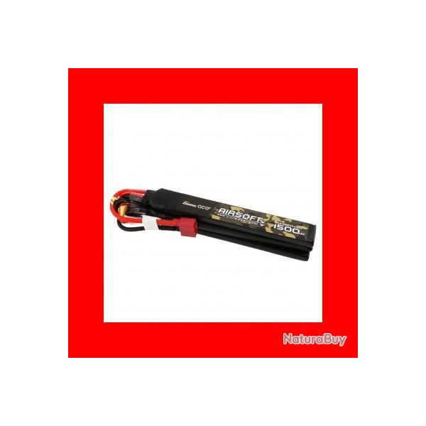 BATTERIE LIPO 2S 11.1V 1500MAH 25C 3 STICKS T-DEAN GENSPOW
