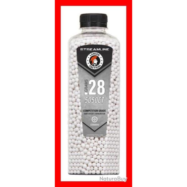 BILLES AIRSOFT 6MM 0.28G X 5050 EN BOUTEILLE