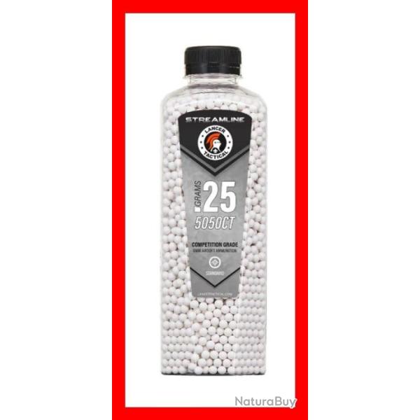 BILLES AIRSOFT 6MM 0.25G X 5050 EN BOUTEILLE