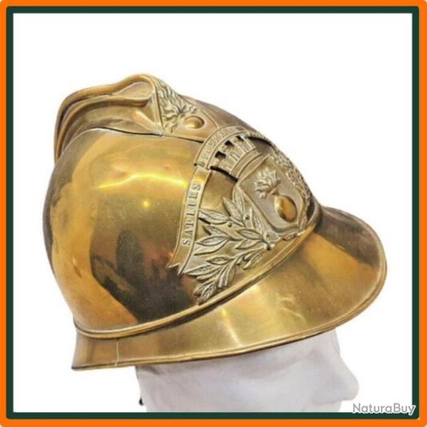 Ancien casque de sapeur pompier 1885 -