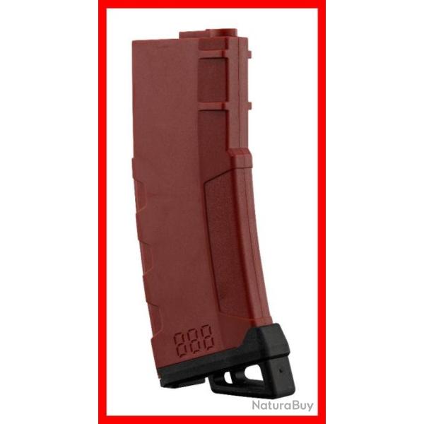 CHARGEUR MID-CAP SPEED 130 BILLES POUR M4 AEG ROUGE
