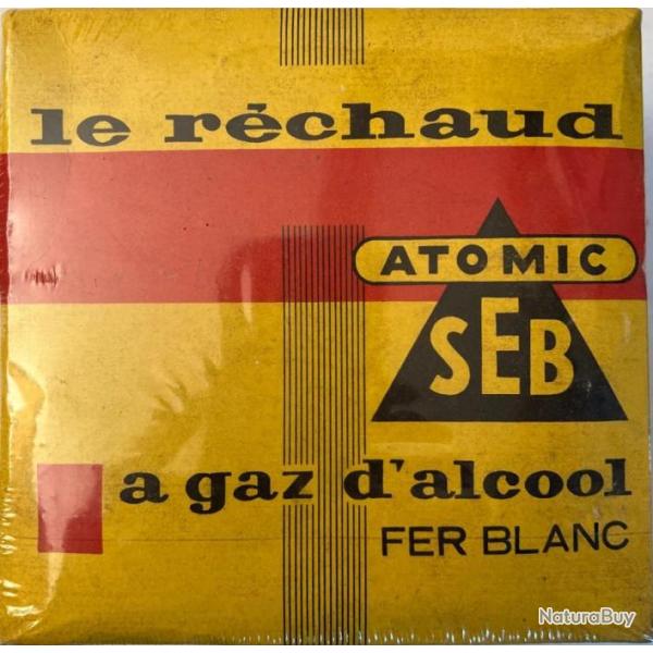 Rchaud ATOMIC SEB  gaz d'alcool en fer blanc encore sous plastique
