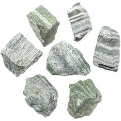 Pierres brutes chrysotile - 5 &agrave; 7 cm - Lot de 2