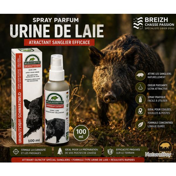 SPRAY PARFUM URINE DE LAIE POUR SANGLIER