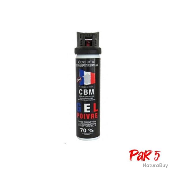 Bombe au poivre CBM Red pepper Clapet - 75 ml / Par 5