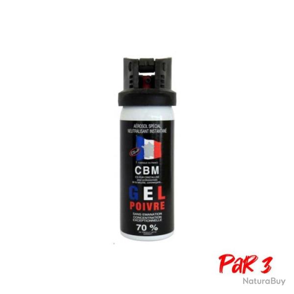Bombe au poivre CBM Red pepper Clapet - 50 ml / Par 3