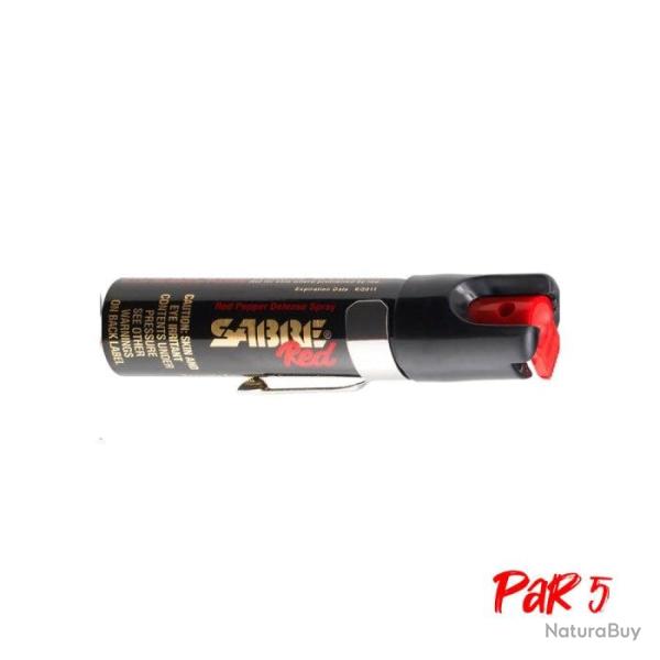 Bombe au Poivre Sabre Red 3-en-1 - 23,7ml Par 1 - Par 5
