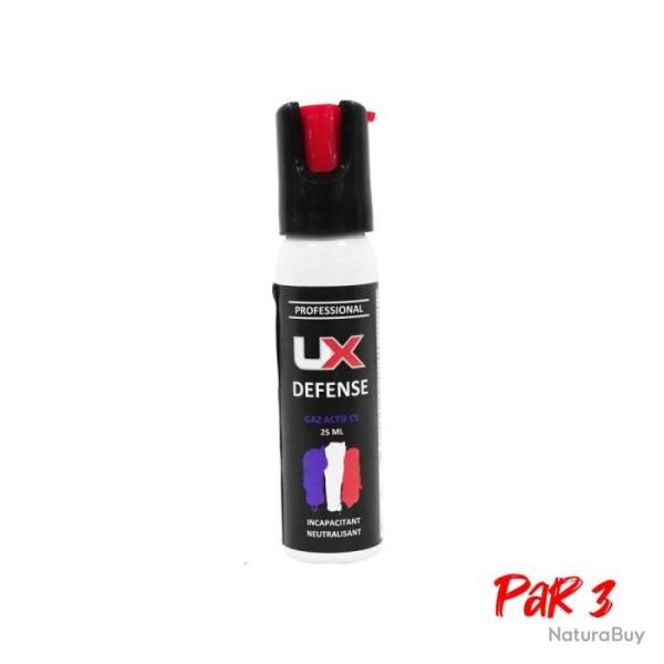 Bombe Lacrymog�ne Gaz CS UX - 25 ml Par 1 - Par 3