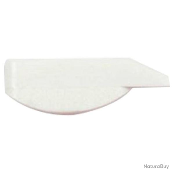 Guidon rectangulaire Cor Caroli lumineux base arrondie - Blanc