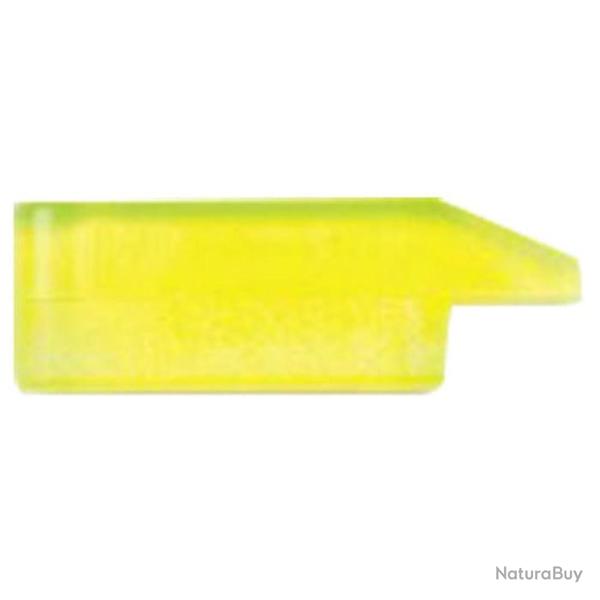 Guidon rectangulaire Cor Caroli lumineux base plane - Jaune