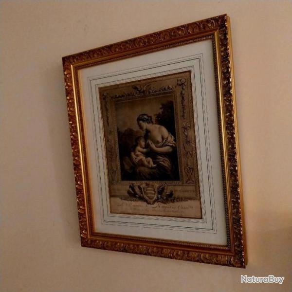 Tableau peinture lithographie   ( la t�t�e)