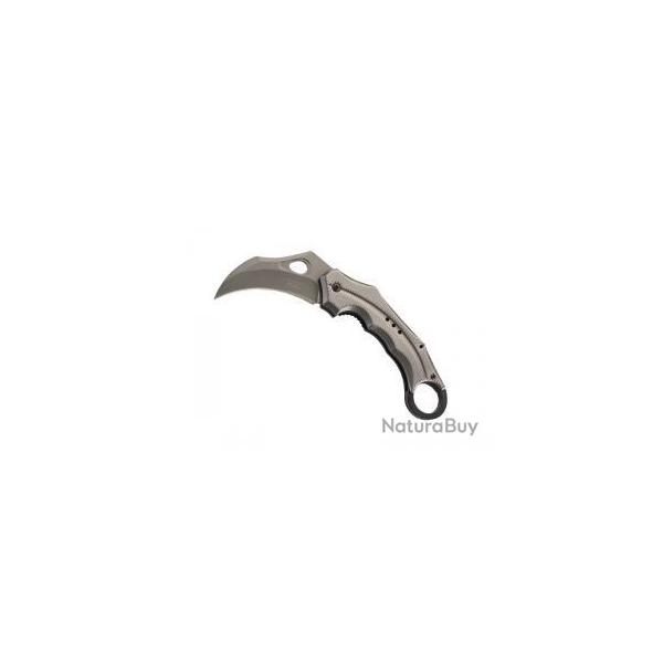 BEL308 COUTEAU FERMANT HEBERTZ KARAMBIT ALU GRIS NEUF