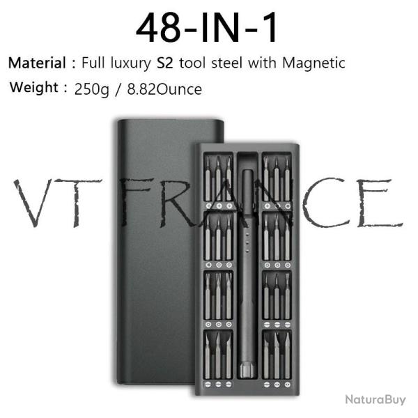 Kit Mini Tournevis Pro de Precision, Modele: 48pcs