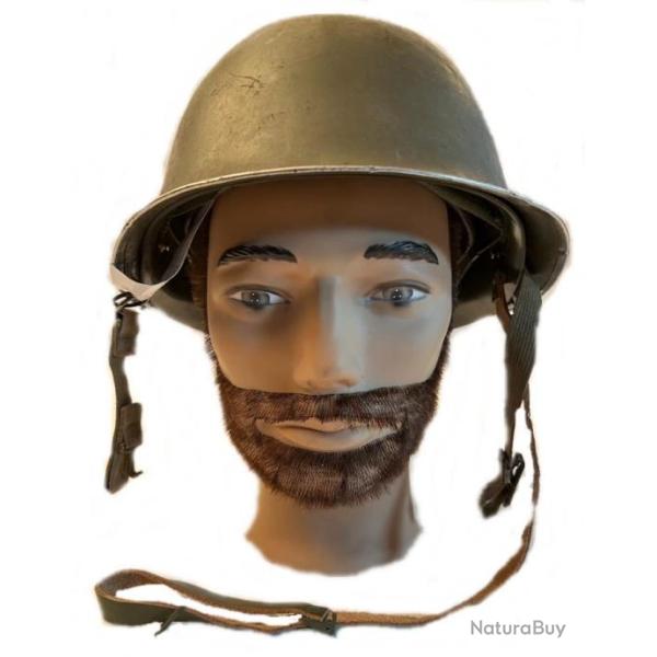 Casque mod 51 complet avec sous casque complet, couvre casque et tissu et casque lourd