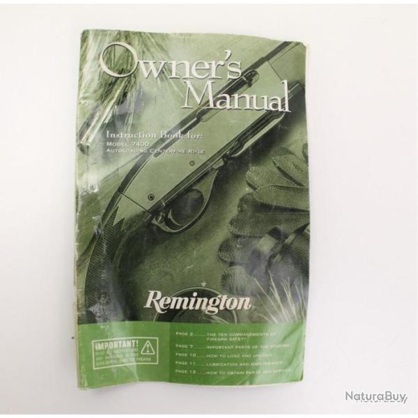 NOTICE CARABINE REMINGTON 7400 OCCASION