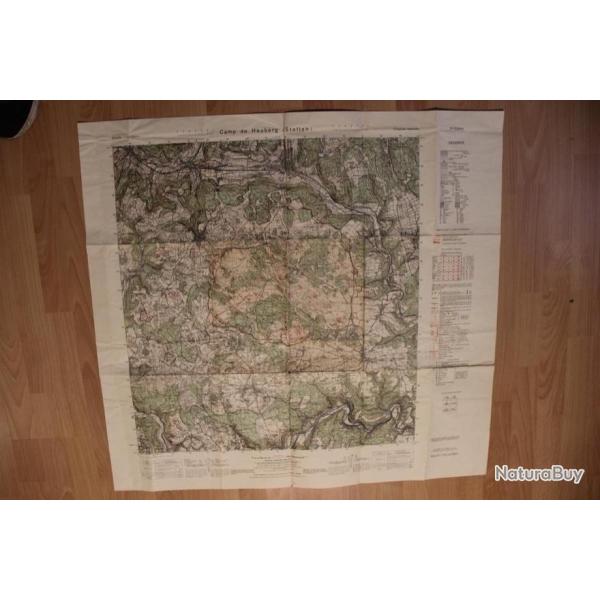 CARTE FORCES FRAN�AISES EN ALLEMAGNE ET US 1952 CAMP DE HEUBERG STETTEN POUR  TROUPES D'OCCUPATION