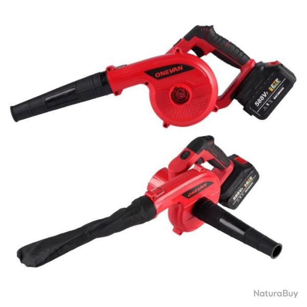 Souffleur Sans Fil 3500W 2 En 1 Pliable Puissant Rotatif 180� 3 Vitesses Batteries 18V Haute Qualit�