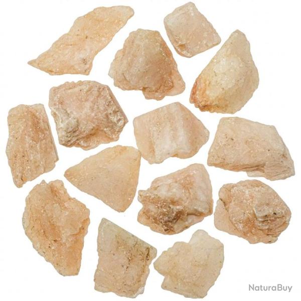 Pierres brutes bryl jaune - 3  5 cm - Lot de 3