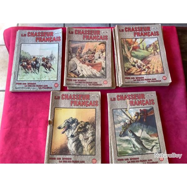 Lot de 13 revues le chasseur fran�ais, de 1949 � 1951.
