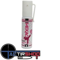 Bombe lacrymog&egrave;ne anti agression gel poivre mod&egrave;le Femme Mekao 25Ml