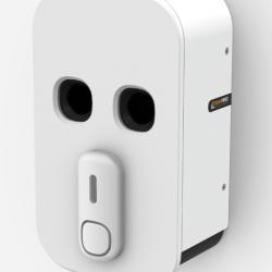 Centrale sir&egrave;ne alarme avec diffuseur de gaz lacrymog&egrave;ne 100% autonome Qgaz450 double sprays CS75 ml