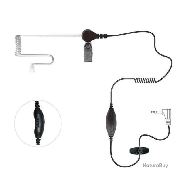 Oreillette Discr�te Avec Tube Acoustique Bodyguards Et VOX - Connectique Type Motorola M2