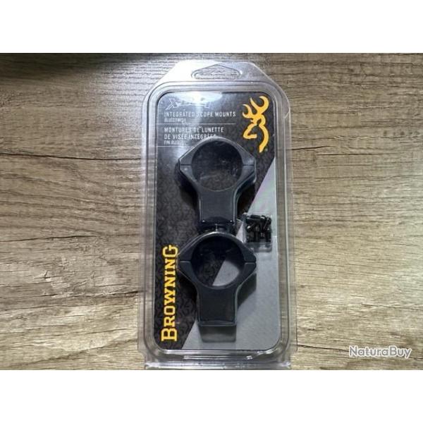 Montage BROWNING haut diam.30mm matte pour carabine x-bolt r�f 12512