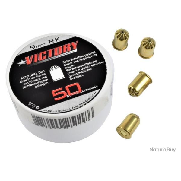 Boite de 50 Cartouches  Cal. 9 mm 380 RK  Blanc  Revolver  Victory