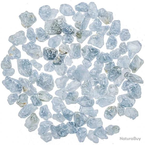 Pierres brutes c�lestine - 1 � 2 cm - 100 grammes