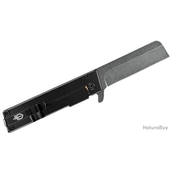 Couteau Gerber Quadrant Black Lame Acier 7Cr17MoV Manche Acier/Bamboo Framelock Clip G1066486
