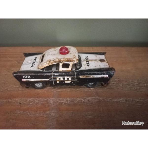 ancienne miniature en tole voiture police amricaine