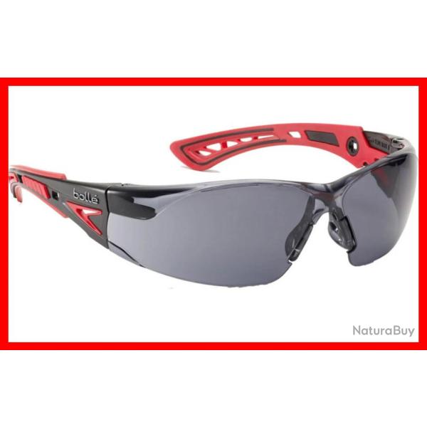 LUNETTES BOLLE RUSH+ PLATINUM VERRES FUMES NOIR
