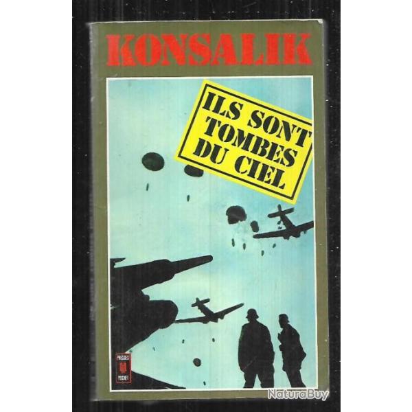 ils sont tomb�s du ciel , cassino de konsalik, parachutistes , fallschirmjager presses pocket