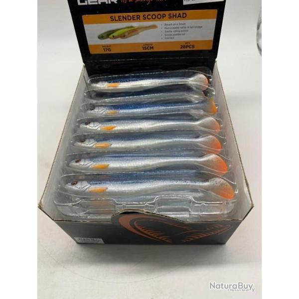 Leurre de p�che souple Slender Scoop Shad 15cm