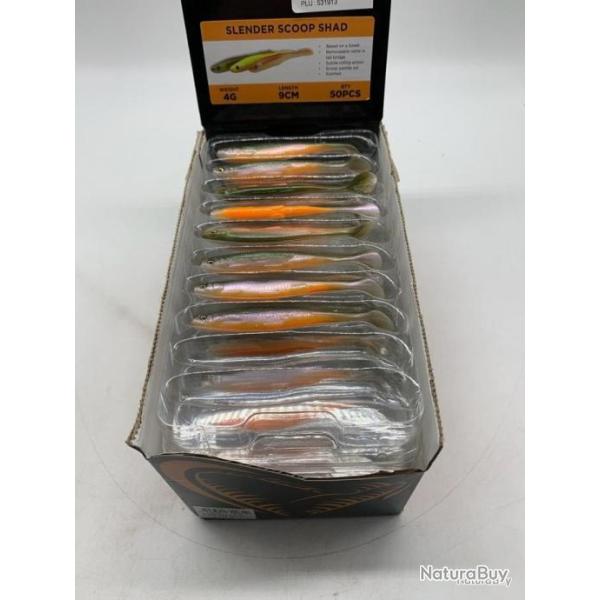 Leurre de pche souple Slender Scoop Shad 9cm