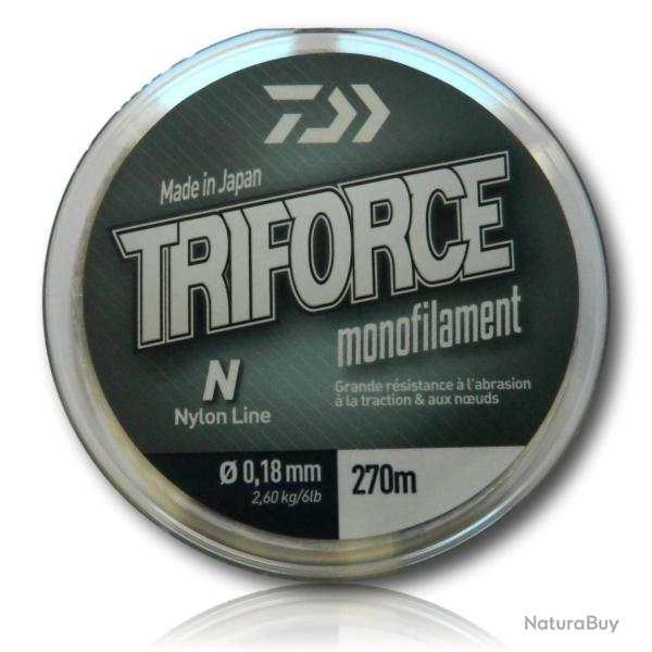 FIL NYLON TRIFORCE DAIWA 0.18MM 270M