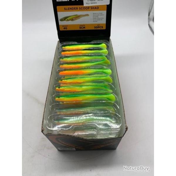 Leurre de p�che souple Slender Scoop Shad 9cm 4g