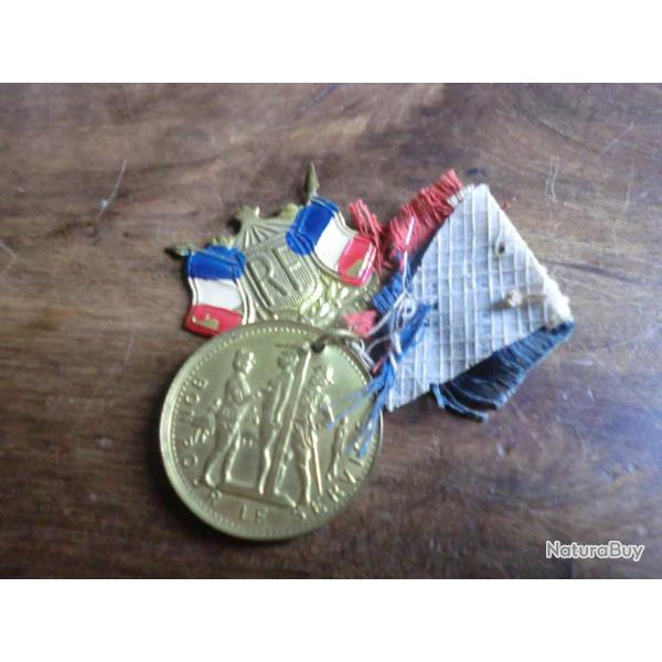 medaille drapeau bon pour le service  R F