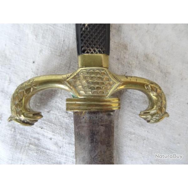 146) lot , belle dague de v�nerie 1er empire , couteau de chasse