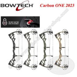 BOWTECH Carbon ONE 2023 Arc compound &agrave; poulies Deadlock Cam System 50-60# Droitier OD Green